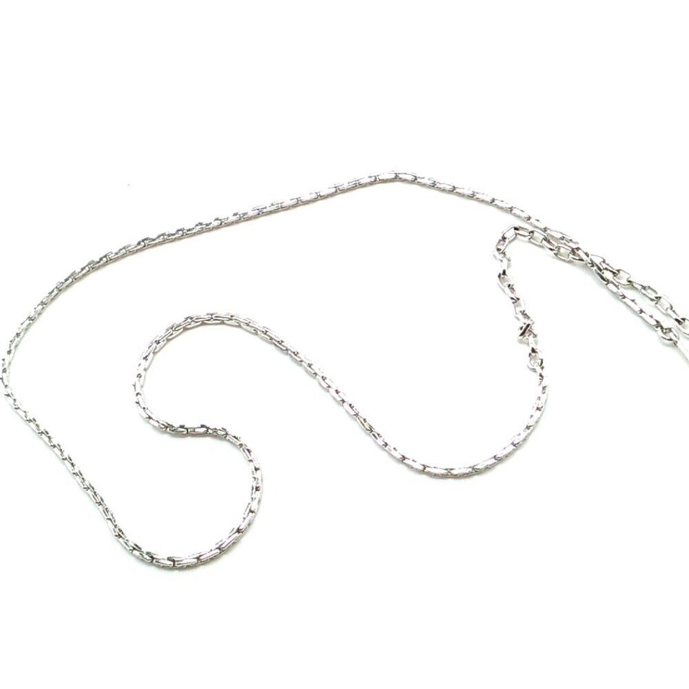 Sarah Coventry Silver-tone Box Chain Necklace Signed NWOT